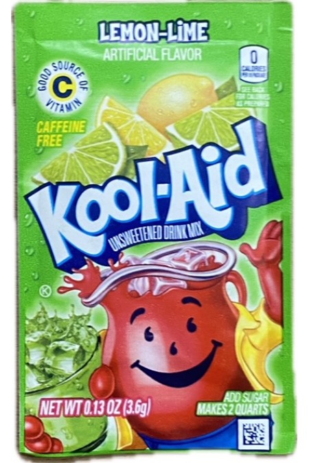 Kool-aid  lemon-lime flavor